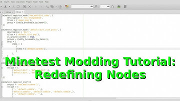 Minetest Modding-05 (Redefining Nodes)