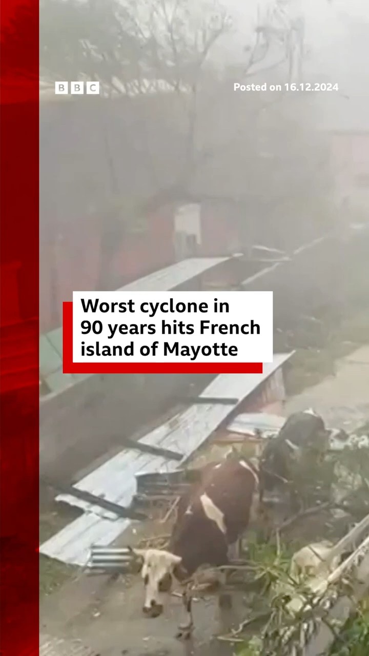 One resident said he saw “an entire neighborhood disappear”. #Mayotte #BBCNews
