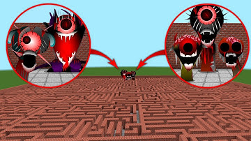 I Found ALL NEW SPRUNKI Phase 8 in MAZE | Minecraft PE Incredibox ADDON