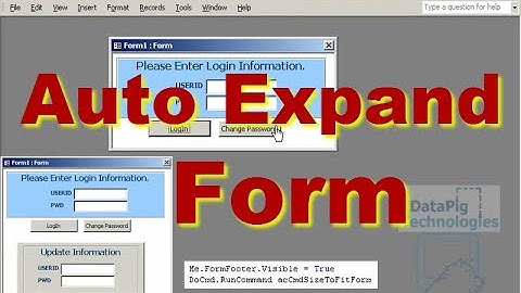Automatically Expand or Contract an Access form to Show More or Less Controls ~ DataPig