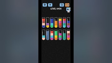 Water Color Sort Level 6426 6427 6428 6429 6430 Gameplay WalkThrough Solution