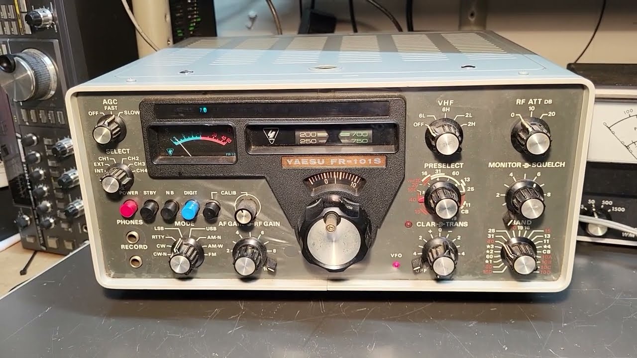 Yaesu FR-101s HF Receiver Ham Radio - YouTube