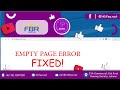 FBR Blank Page Error Fixed | Laravel & PHP | #100% Fixed#itlife.net