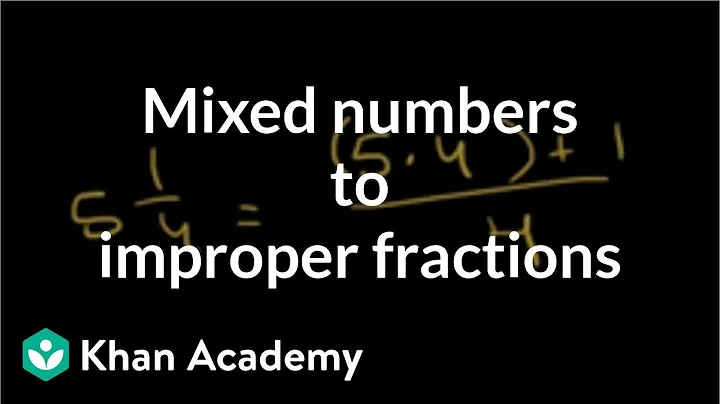 Converting mixed numbers to improper fractions | Fractions | Pre-Algebra | Khan Academy