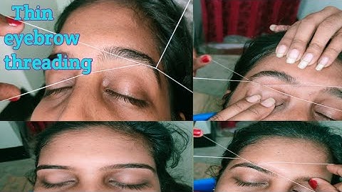 Thin eyebrow threading tuitorial/Arch eyebrow threading/perfect eyebrow threading/threading eyebrow