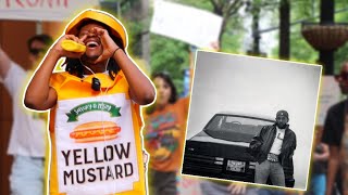 Rapping Tv Off In Public Dressed As Mustard
