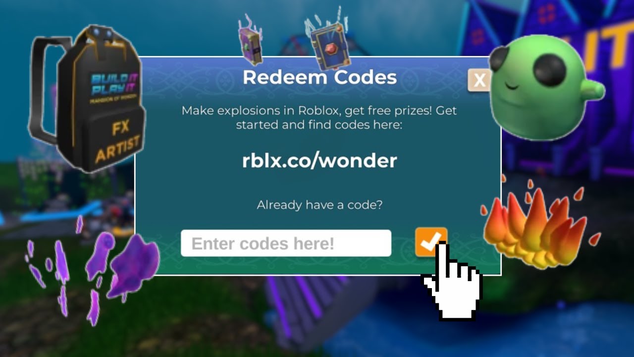 Как получить все 5 предметов (промокоды) | Событие «Особняк чудес» в Roblox