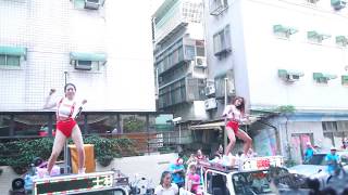 20180609芝山巖惠濟宮五里遶境03 舞者公正橋東安宮入廟 台北金龍辣妹吉普&ki ga lady-kgl(甜心米兒+Yun雲)