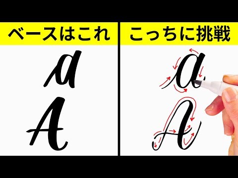 ２１のびっくりしちゃうような文字のアート