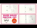 |How To Make Biology Practical Copy Class 10|Solved Biology Practical Notebook|