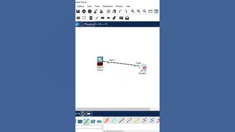 20.How to Connect cable between ASA and Router? #ccna #ccnpencor #shortsvideo
