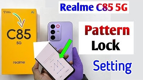 Realme c85 5g Me Pattern, Pin & Password lock Kaise Lagaye/how to set screen lock in realme c85 5g