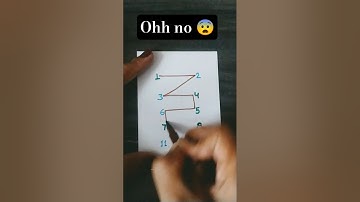 Drawing A Checkered Path With Numbers 1 To 10 Trick Art #shorts #puzzle #maths #quiz #funny #games