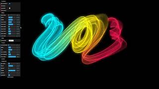 Path following particle simulation in WebGL