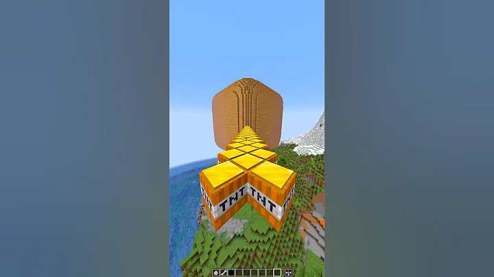 TNT Run 😰 (OP Ending) 49% #minecraft #shorts