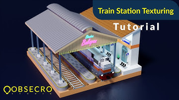 Train Station Texturing Blender Lowpoly Isometric Tutorial Part 2 - Indonesia