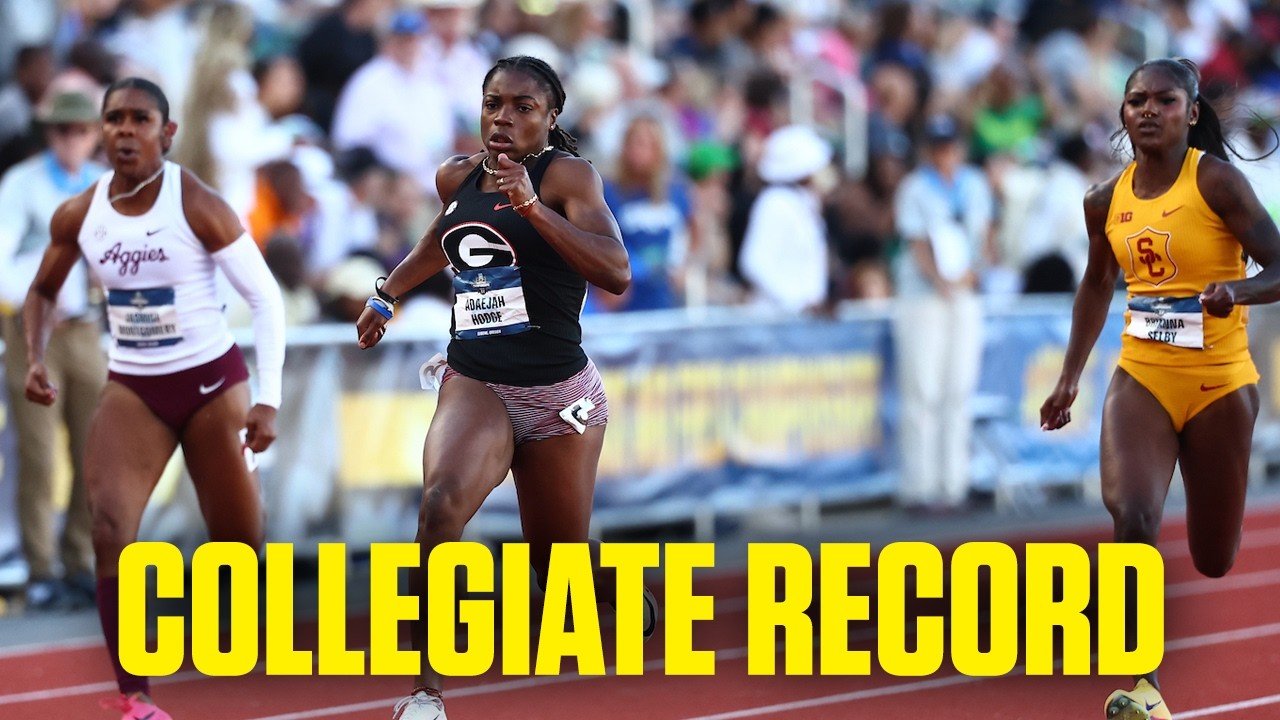Georgia sprinter Adaejah Hodge sets NEW collegiate record in 100m