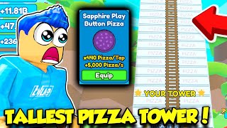 I Got 1 PIZZA PER SECOND UNTIL I UNLOCKED THE DIAMOND PLAY BUTTON PIZZA!