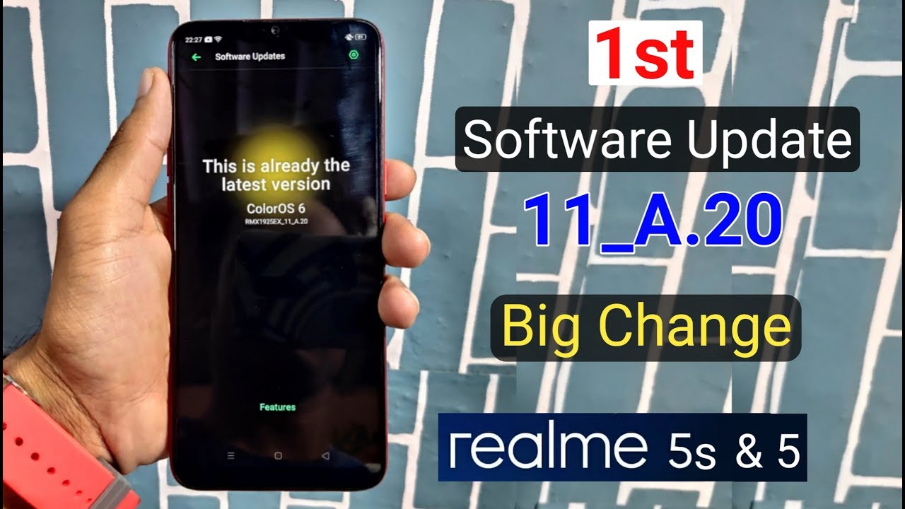 First Software Update Received in Realme 5s & Realme 5 (New Features) Quick Dark Mode Option