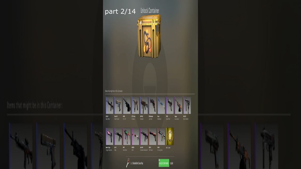 CSGO 100 open case snakebite V2 pt2