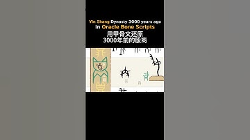 瘋狂的甲骨文之3000年前的大邑商！一起走進那段震撼又真實的歷史吧... ✨When history comes alive in #oraclebonescript #博物漢字 #douyin