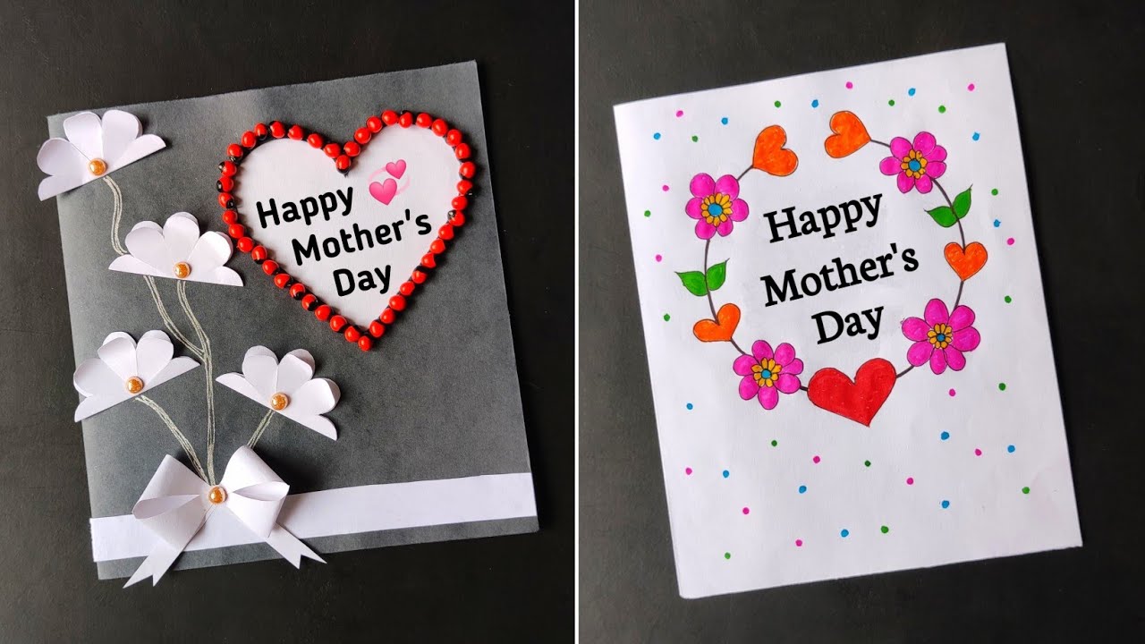 Handmade Easy Mother's Day Greeting Card Best Mother Card