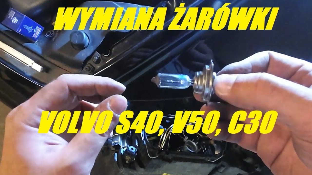 Wymiana żarówki Volvo s40, v50, c30, c70 Jak wymienić żarówkę mijania