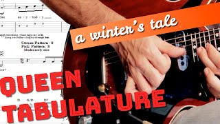 A winters tale solo Queen guitar lesson cover TAB Brian May