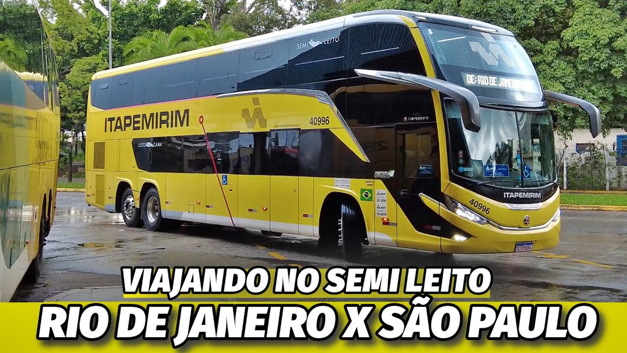 VIAJEI no G8 DD da NOVA ITAPEMIRIM! SEMI LEITO APROVADO? RIO DE JANEIRO X SÃO PAULO