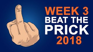 Beat The Prick Week 3: $50,000 NFL & NCAAF Sports Betting Contest