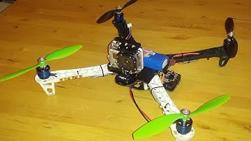 DJI F450 + DIY GoPro 3 mount, short test flight