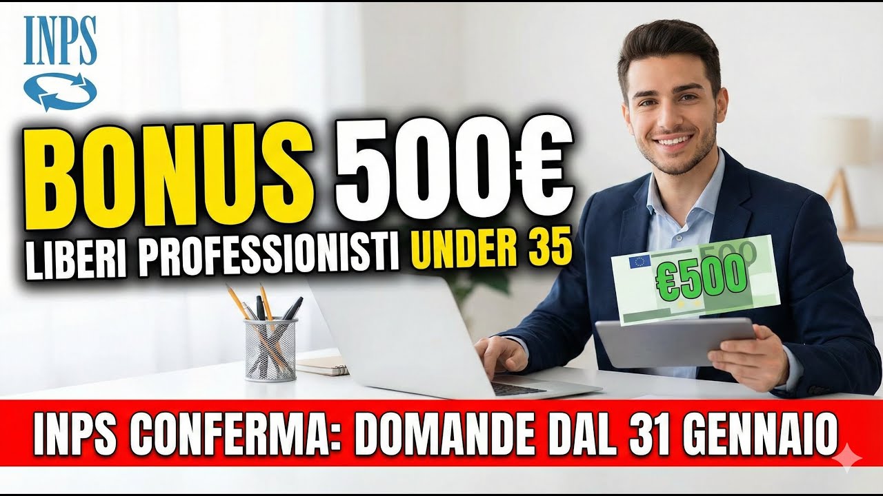 Bonus 500€ INPS: Novità per Professionisti Under 35! 🚀