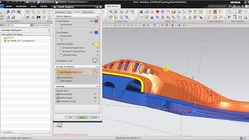 NX Mold Wizard : STEP 4 - Check Region, Set Core & Cavity Region