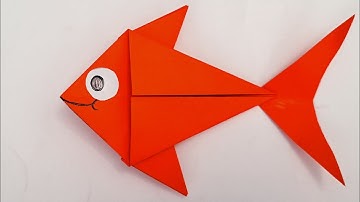 Origami Fish Tutorial For Kids/diy Paper Craft Fish/easy Paper Origami #origamicraft #origamiart