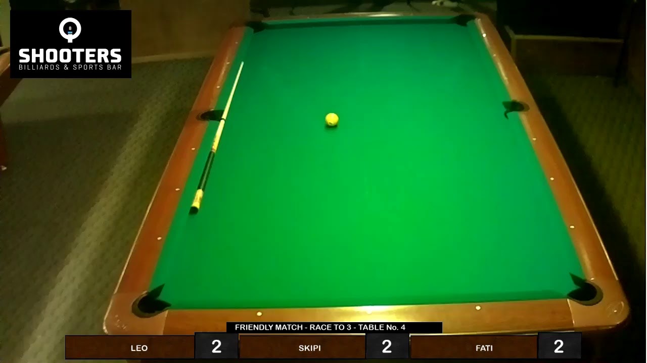 Shooters Billiards & Sports Bar Table 4 Live Stream YouTube