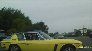 Jensen Interceptors lining up at Le Touquet Airport