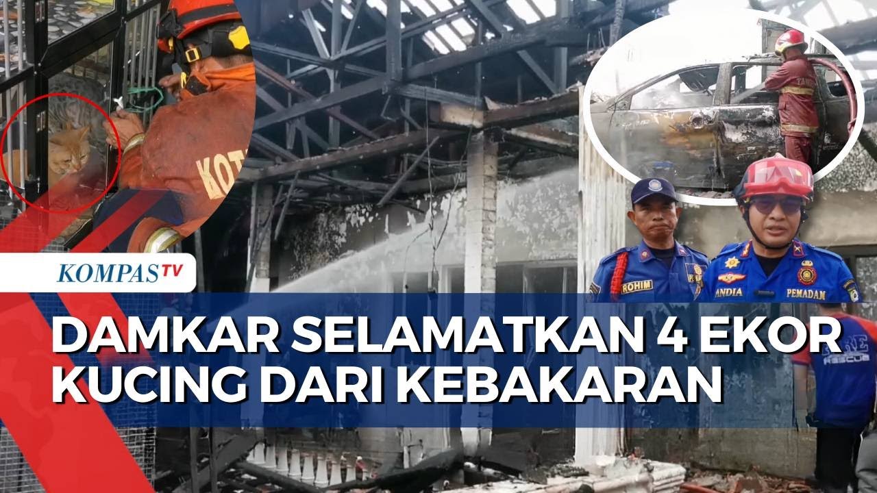 Diduga Korsleting! Rumah Dua Lantai di Tangerang Terbakar, 1 Mobil dan 3 Motor Ludes