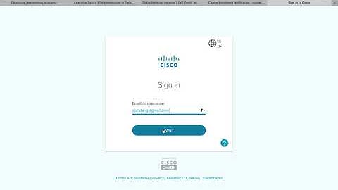 วิธีการ ลงทะเบียน Cisco Academy
