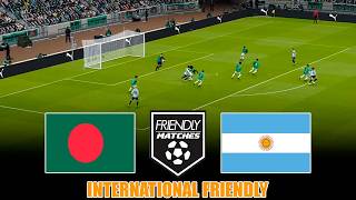 BANGLADESH vs. ARGENTINA - International Friendly 2026 | Full Match All Goals | Simulation PES