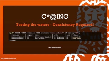 ING: Apache Cassandra at ING — Testing the Waters – Consistency Required!