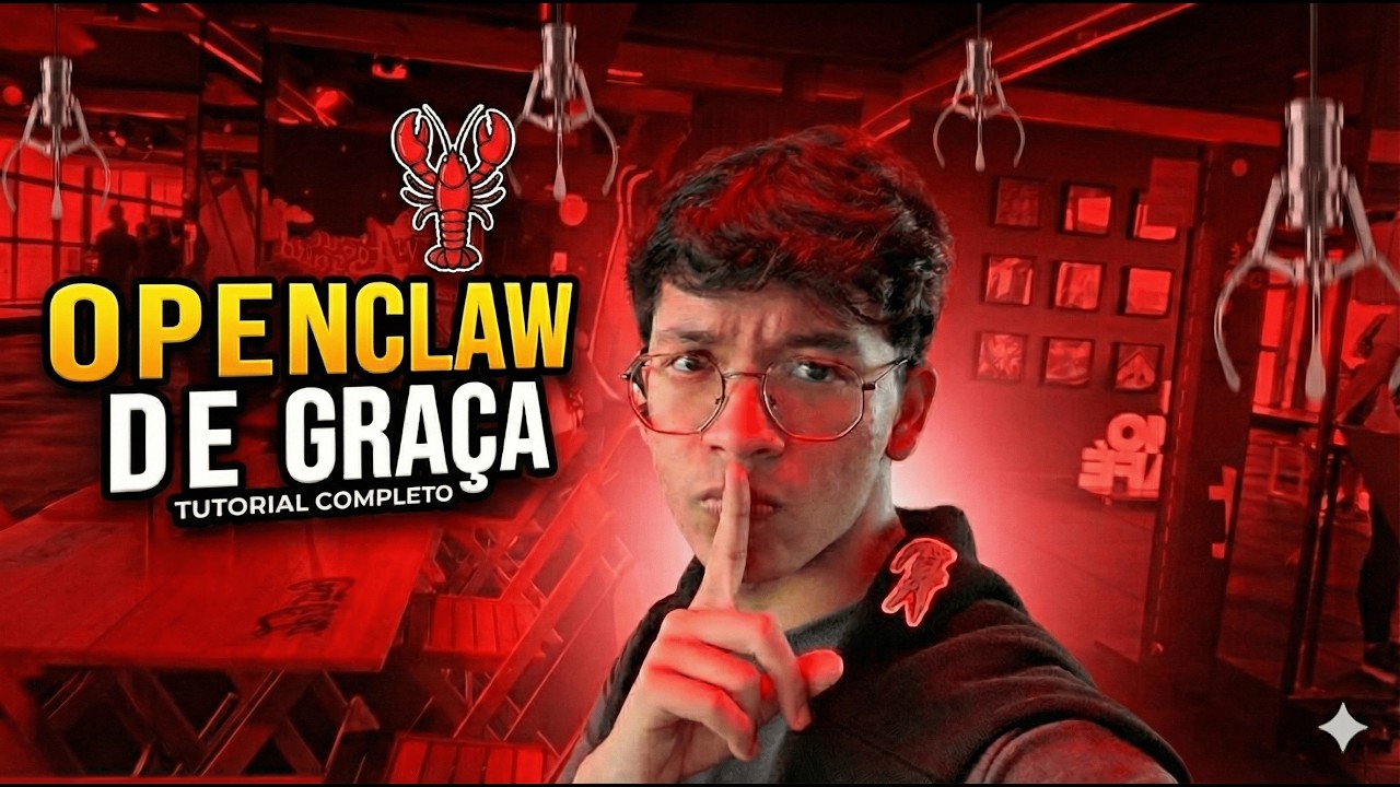 NÃO PAGUE por IA! Como instalar o OPENCLAW 100% Grátis no seu PC - YouTube