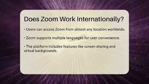 Does Zoom Work Internationally? - Talking Tech Trends
