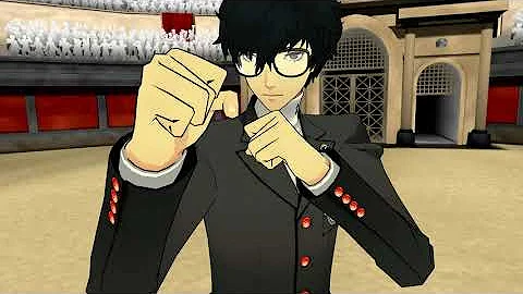 P5A MMD - Ren vs Makoto and Ryuji - 4K 60FPS