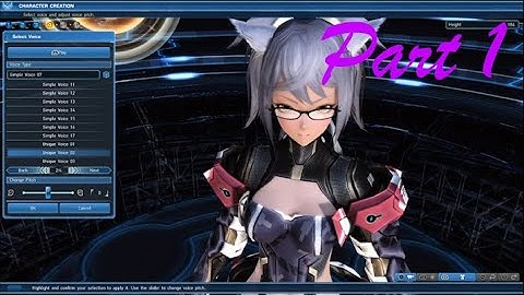 Phantasy Star online 2 PC part 1 Character Creation and prologue