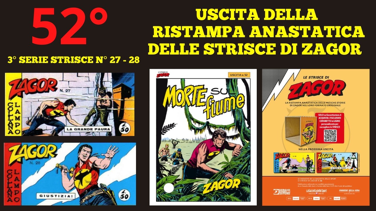 ZAGOR FANS TV: 52°USCITA STRISCE ANASTATICHE ZAGOR