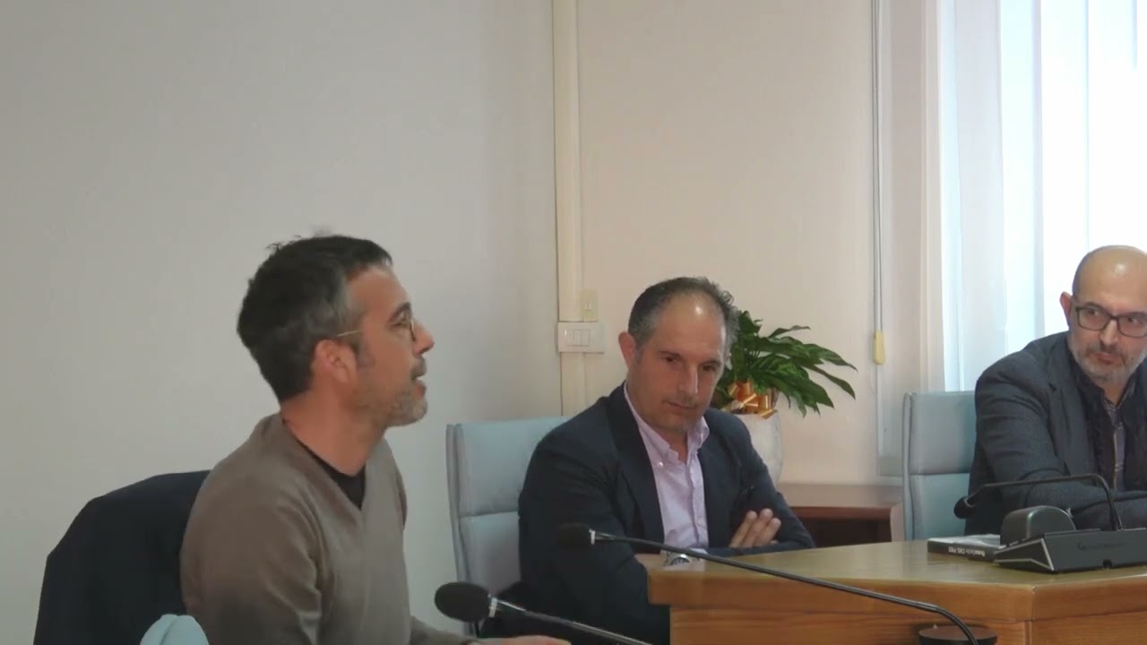 Antonello Cani, il sindaco alla firma dell'Accordo di Programma Ferrovia Storica del Sulcis