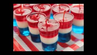 Independence Day Red White &amp; Blue Jell-O Cups