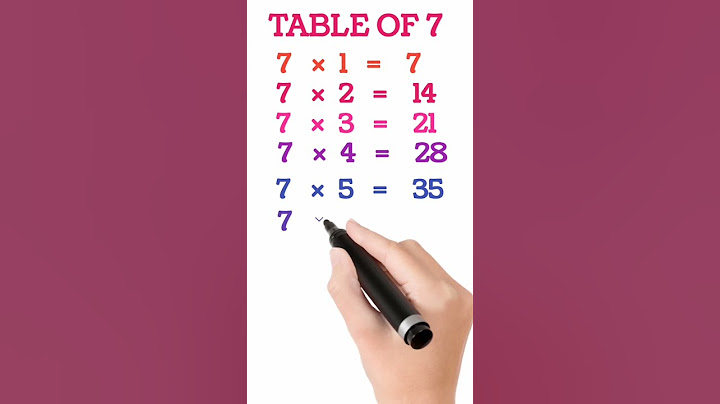 #tableOfSeven table of seven table of 7 #simplifiedmaths #leastcommonmultiple #mathematics #multiple