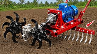 A farmer's crazy invention! Attaching a rake to an electric motor to create a million-dollar tool