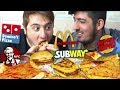 TÜM FAST FOOD MARKALARINI YEME CHALLENGE !! *25.400 kalori*